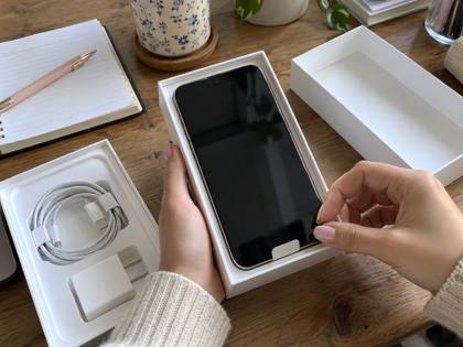 Unboxing the new phone