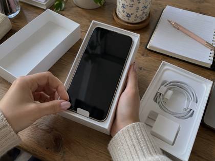 Unboxing the new phone