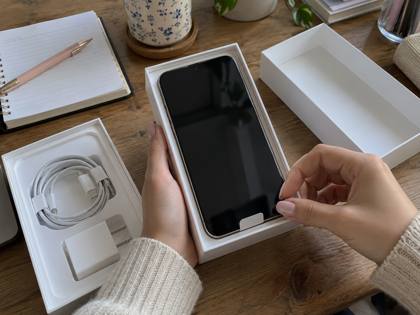 Unboxing the new phone