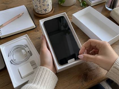 Unboxing the new phone