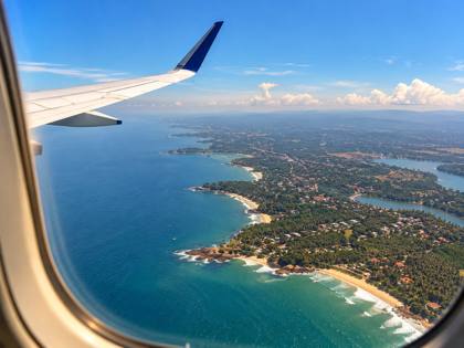 View from the plane window