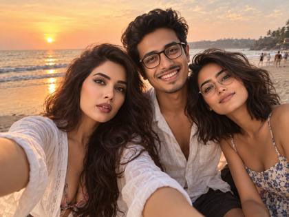 Friends on the beach
