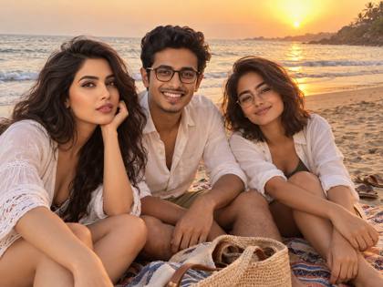 Friends on the beach