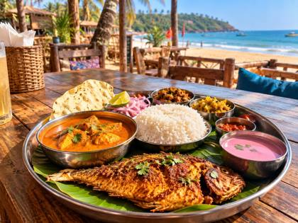 Goan fish thali