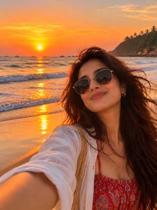 Sunset selfie