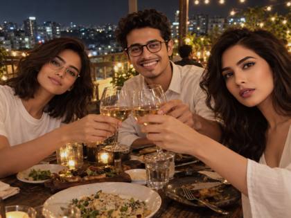 Rooftop farewell dinner