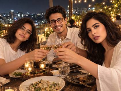 Rooftop farewell dinner