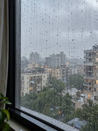 Rain from the window
