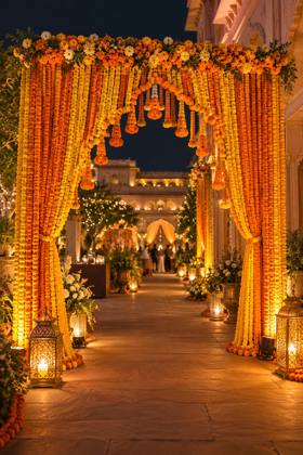 Marigold entrance arch
