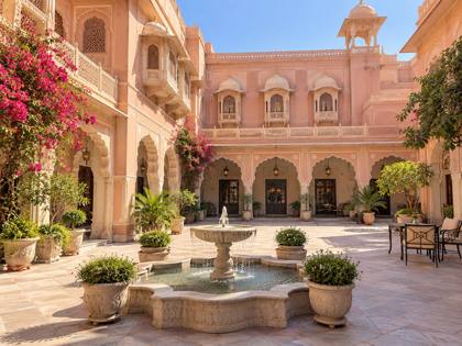 Palace courtyard in the day