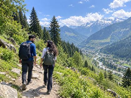 Hiking with Arjun