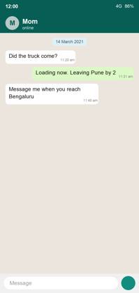 Moving-day chat