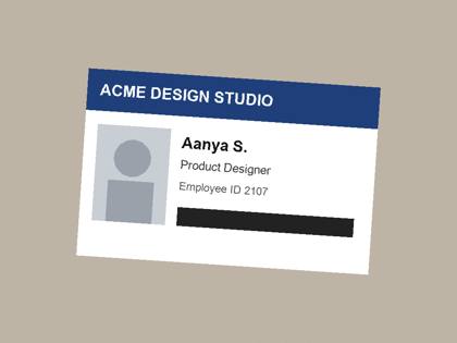 Office ID badge