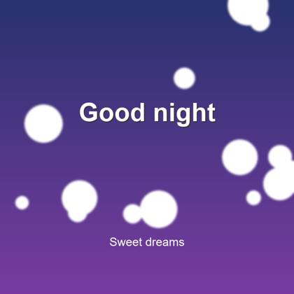 Forward: Good night