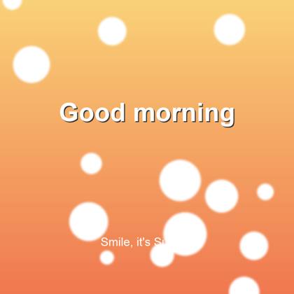 Forward: Good morning