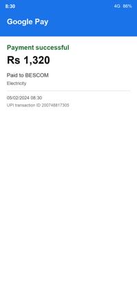 Electricity bill