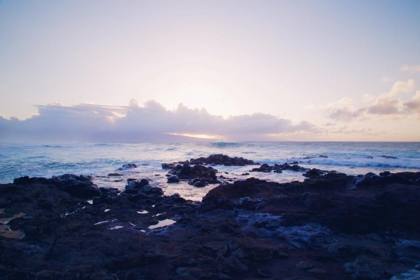 Sunset by the sea