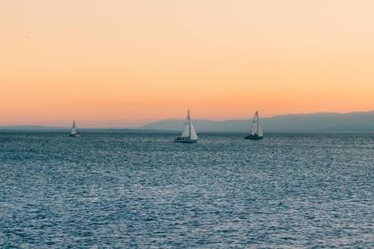 Sunset by the sea