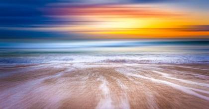 Sunset by the sea